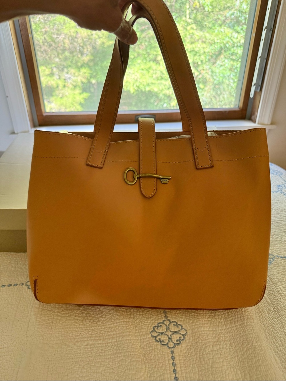 FOSSIL Austin Shopper Tote Tan Leather NWT ZB5593231